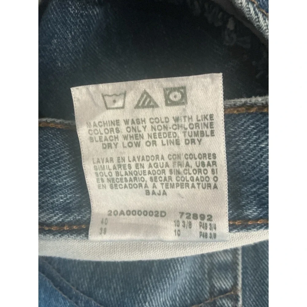 Lee Y2K Denim Shorts Mens 38 Blue Regular Fit Made In Mexico Bermuda
